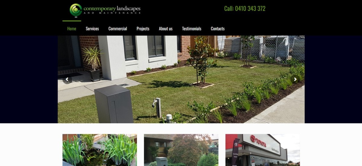 contemporary landscapes and maintenance